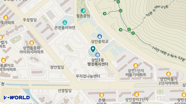 가일노인복지센터 상인지점 위치 지도