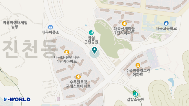 수목원 노인복지센터 위치 지도