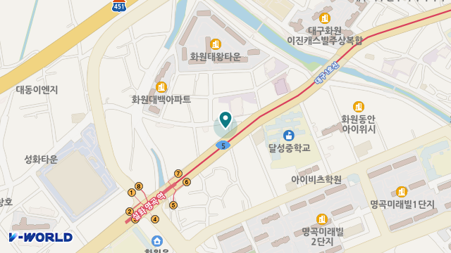 천주교대구대교구카리타스달성요양센터 위치 지도
