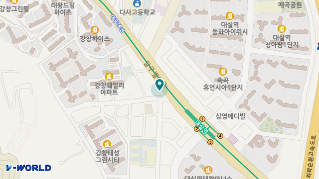 대한노인주간보호센터 위치 지도