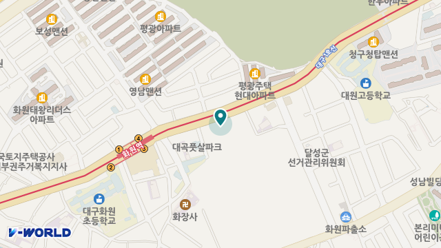 화원재가장기요양기관 위치 지도