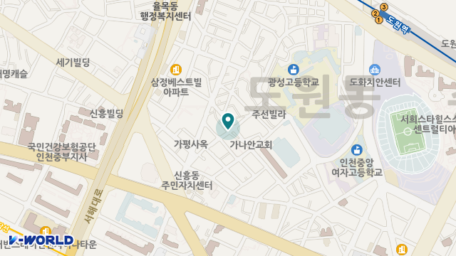 인주노인복지센터 위치 지도