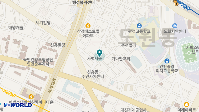 효노인복지센터 위치 지도