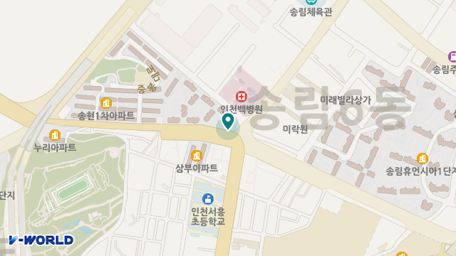 송현노인복지센터 위치 지도