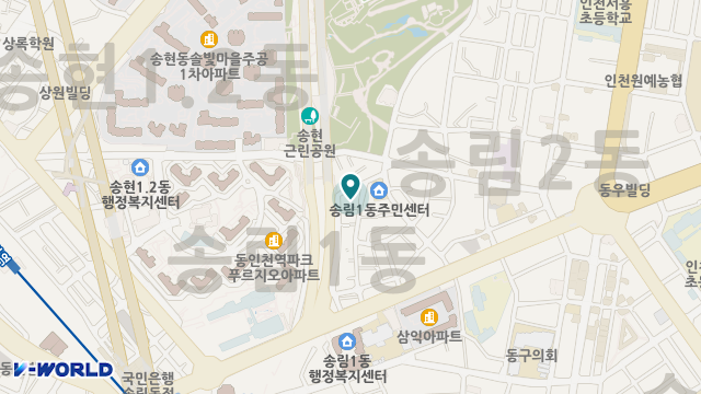 송원재가노인복지센터 위치 지도