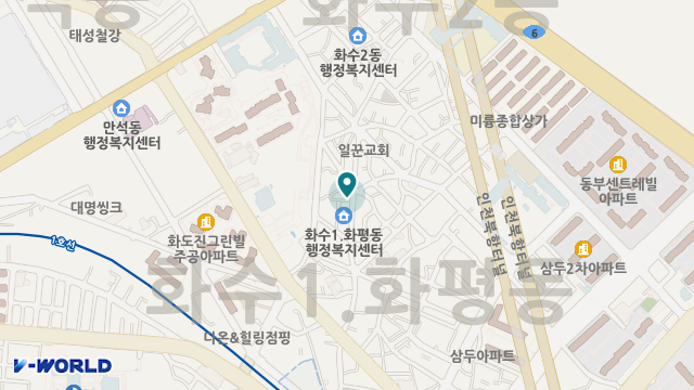 화수재가 노인복지센터 위치 지도