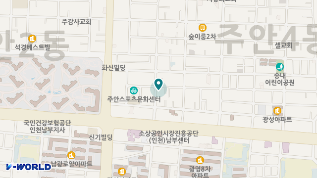백석남구노인센터 위치 지도
