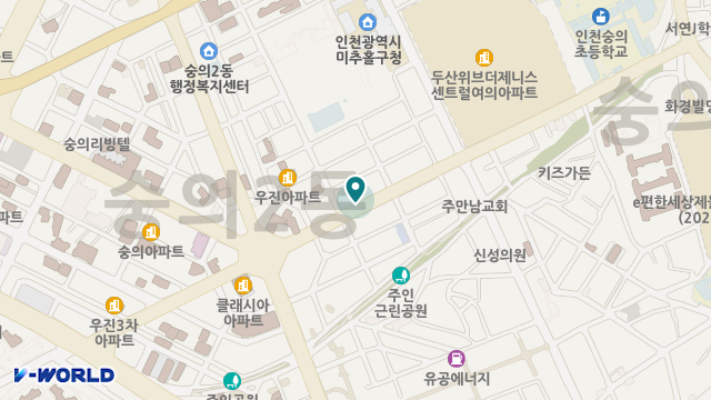 숭의재가복지센터 위치 지도