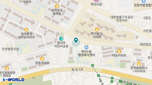 미추홀구노인주간보호센터 위치 지도