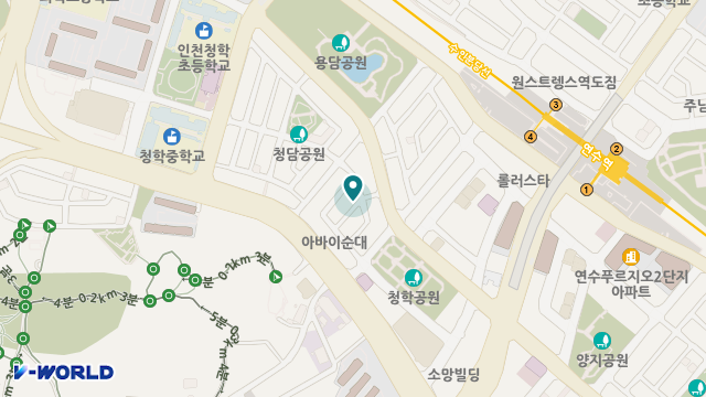 연수정다운노인요양센터 위치 지도