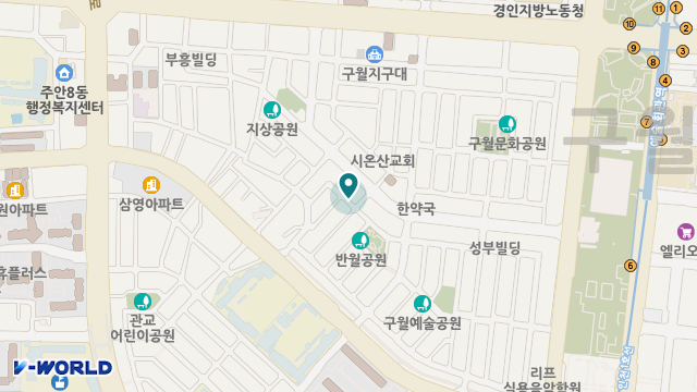 평강효장기요양센터 위치 지도