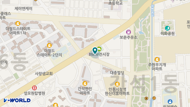 섬김장기요양기관 위치 지도