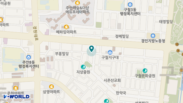 미추홀노인복지센터 위치 지도