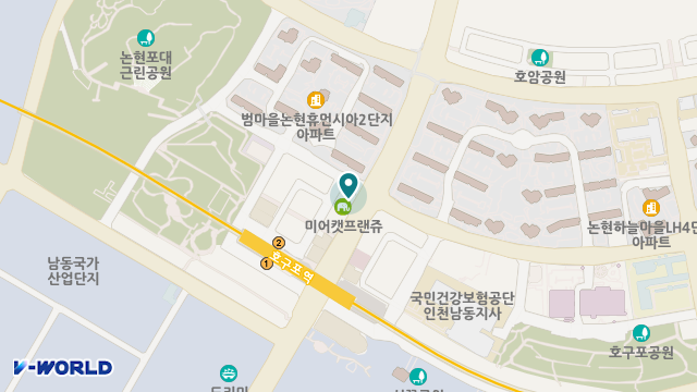 남동바다의별재가센터 위치 지도