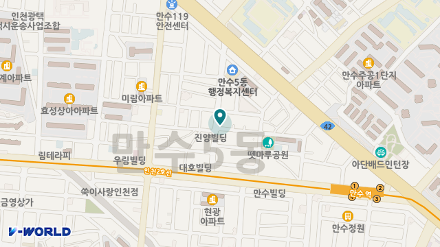평화노인복지센터 위치 지도
