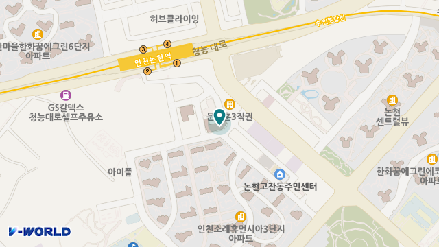 인천꿈의정원주간보호센터 위치 지도