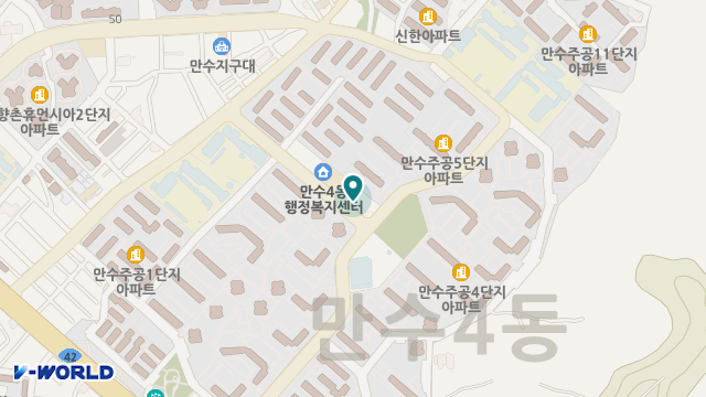 만수재가복지센터 위치 지도