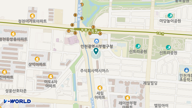 희망요양센터 위치 지도