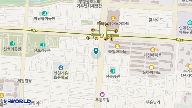가인시니어복지센터 위치 지도