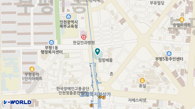 에바다노인재가복지센터 위치 지도