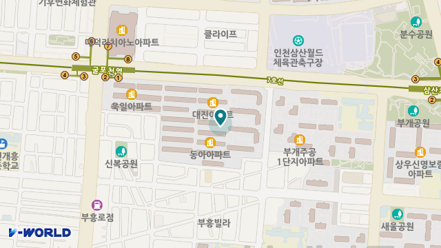 늘사랑 재가노인복지센터 위치 지도