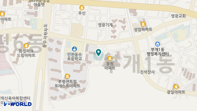 동수재가노인복지센터 위치 지도