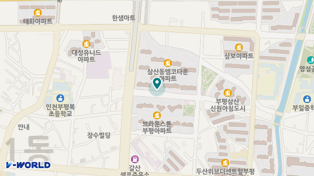 해피노인복지센터 위치 지도