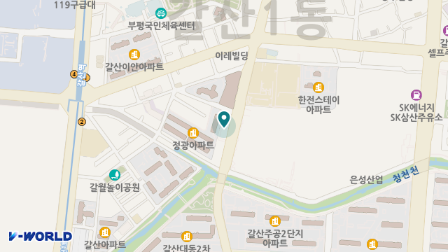 해밀주야간보호센타 위치 지도