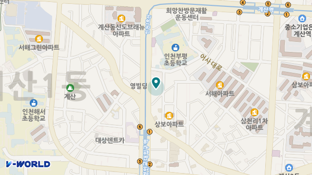 인천의료기 위치 지도