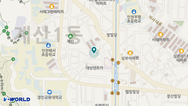 계산효노인요양보호센터 위치 지도