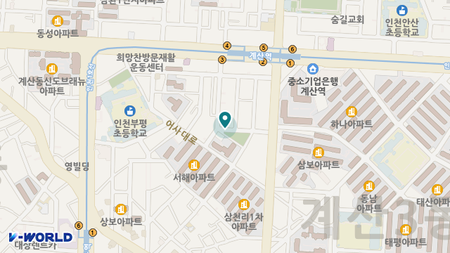 계양효부노인복지센터 위치 지도