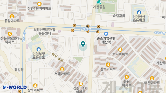 금빛재가노인복지센타 위치 지도