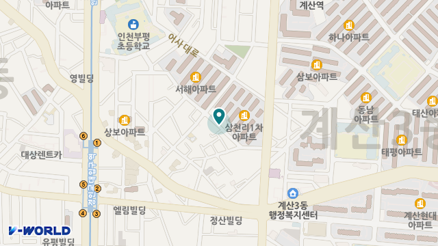 글로리노인복지센터 위치 지도