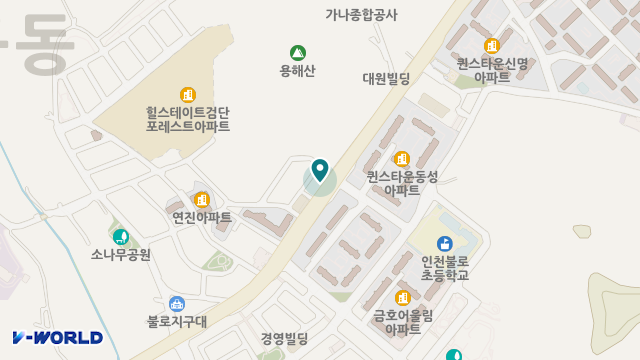 불로노인복지센터 위치 지도