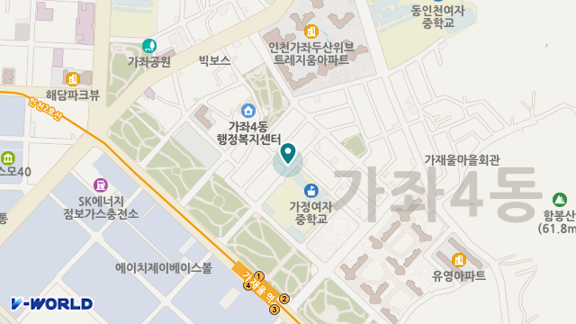 새인천어르신재가센터 위치 지도