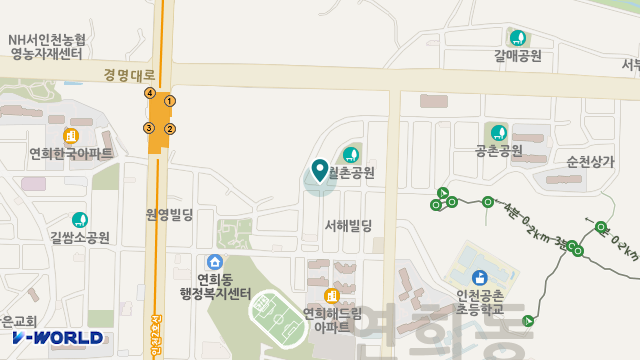 효사랑복지센터 위치 지도