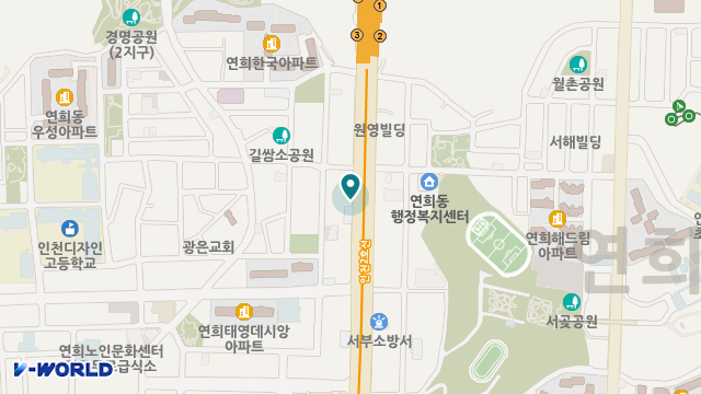 서곶노인복지센터 위치 지도