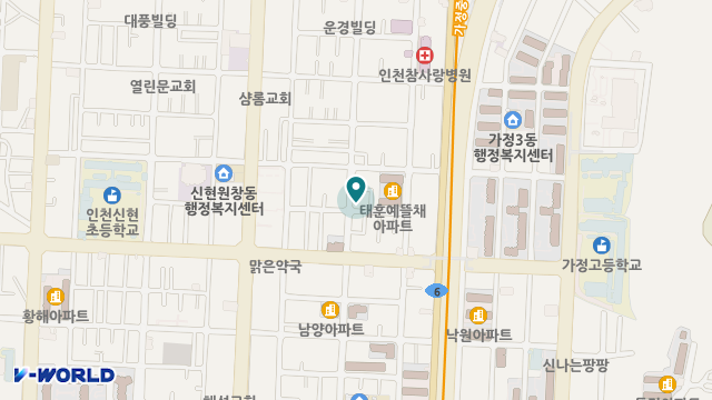 한결재가노인복지센터 위치 지도