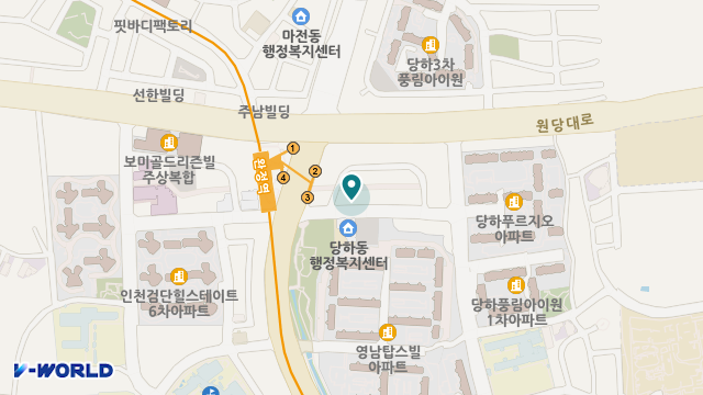 다온실버주야간보호센터 위치 지도