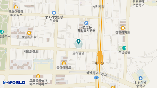 정으로 노인복지센터 위치 지도