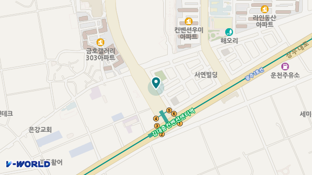 광주재활센타 위치 지도