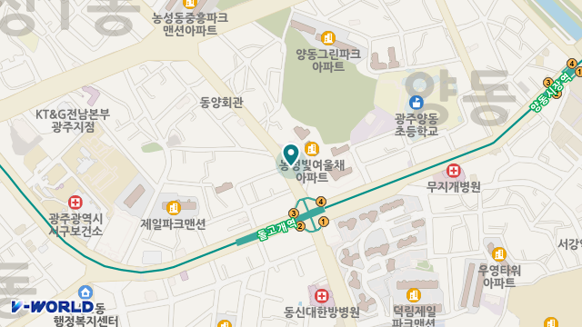 상무엔젤요양보호센터 위치 지도