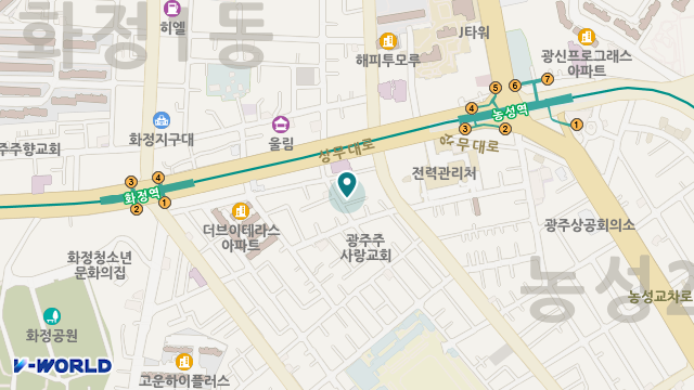 호남의료기 위치 지도