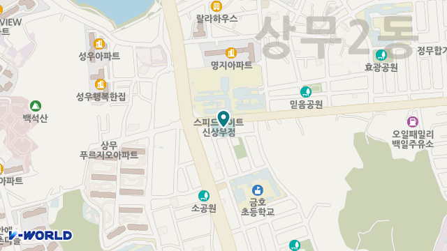 상무의료기 위치 지도