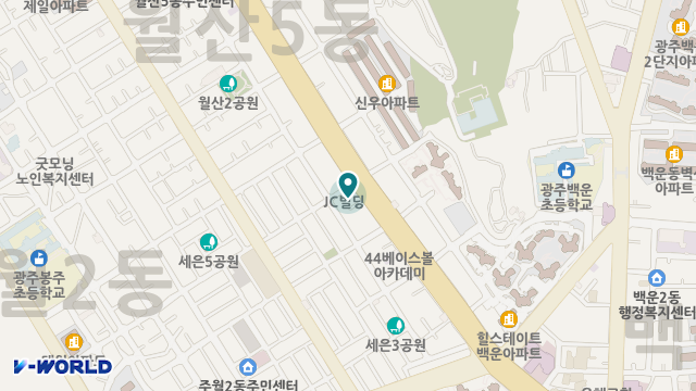 광주남구노인주간보호센터 위치 지도
