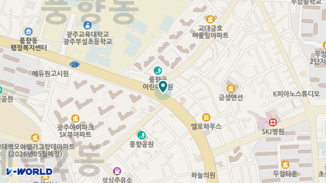 무등의료기 위치 지도