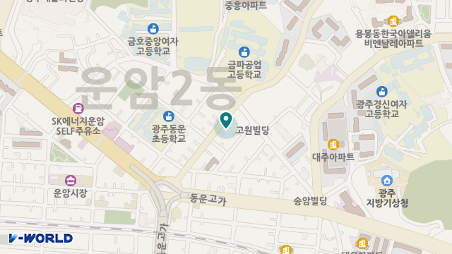 광주한사랑재가요양기관 위치 지도