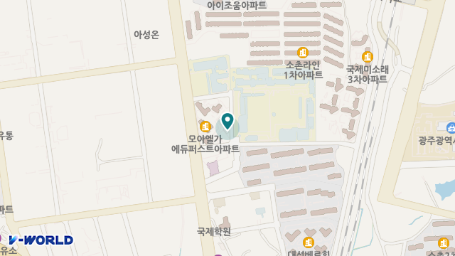 광주한마음재가노인복지센터 위치 지도