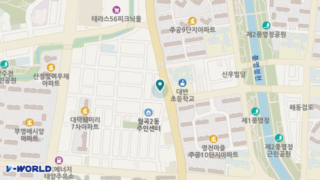 다원 노인지원복지센터 위치 지도