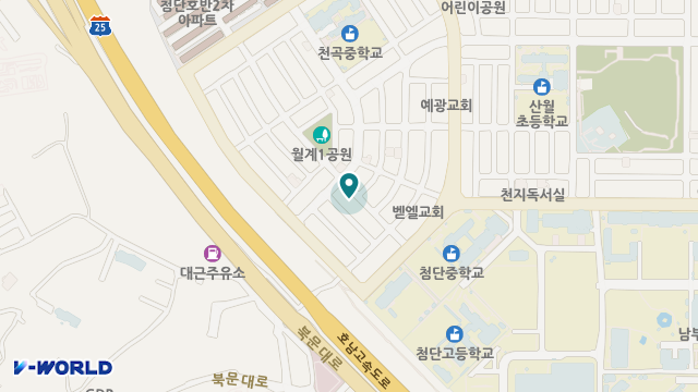 사랑의료기 위치 지도